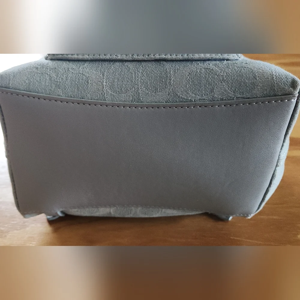 Coach Riya 21 Washed Denim Backpack - Picture 5 of 15
